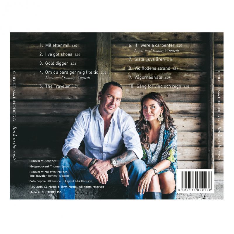 Christina Lindberg & Tommy Wigarth, CD Back to the roots, Inlay