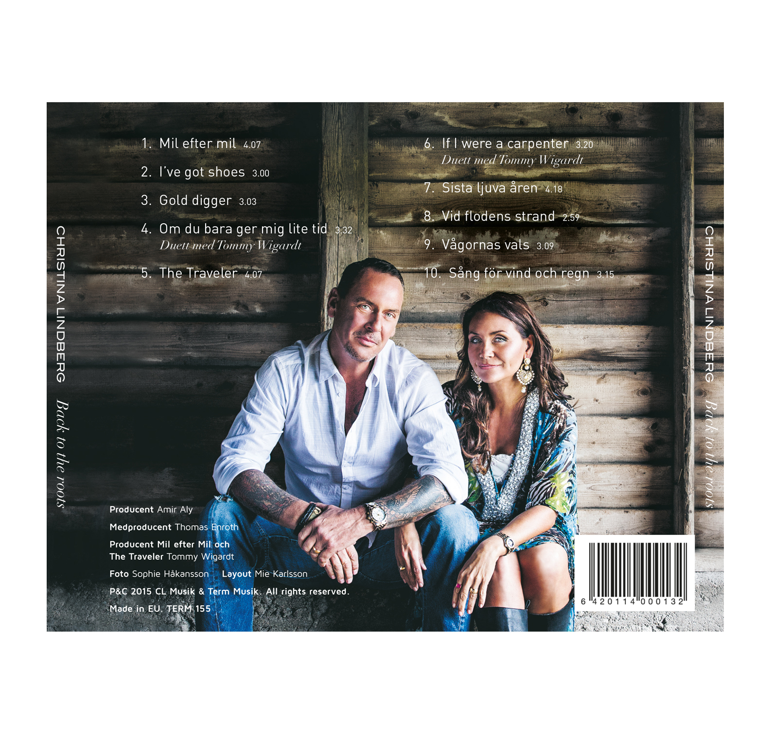 Christina Lindberg & Tommy Wigarth, CD Back to the roots, Inlay