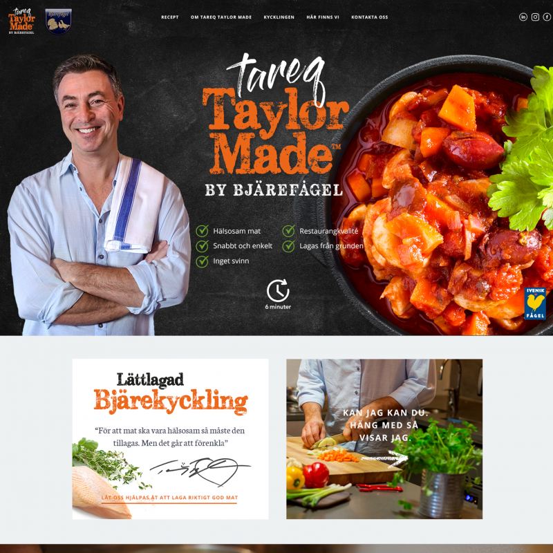 Tareq Taylormade, Hemsida