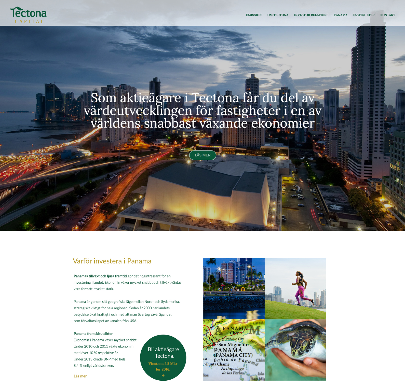 Tectona, Redesign hemsida