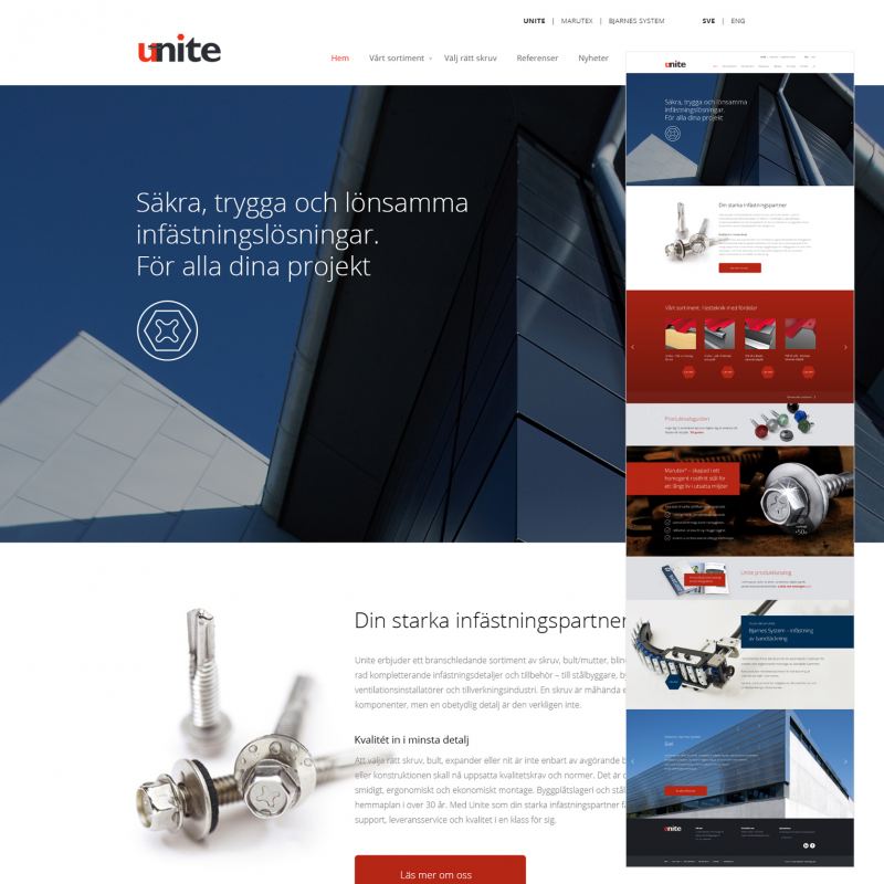 Unite Fasternes Hemsida