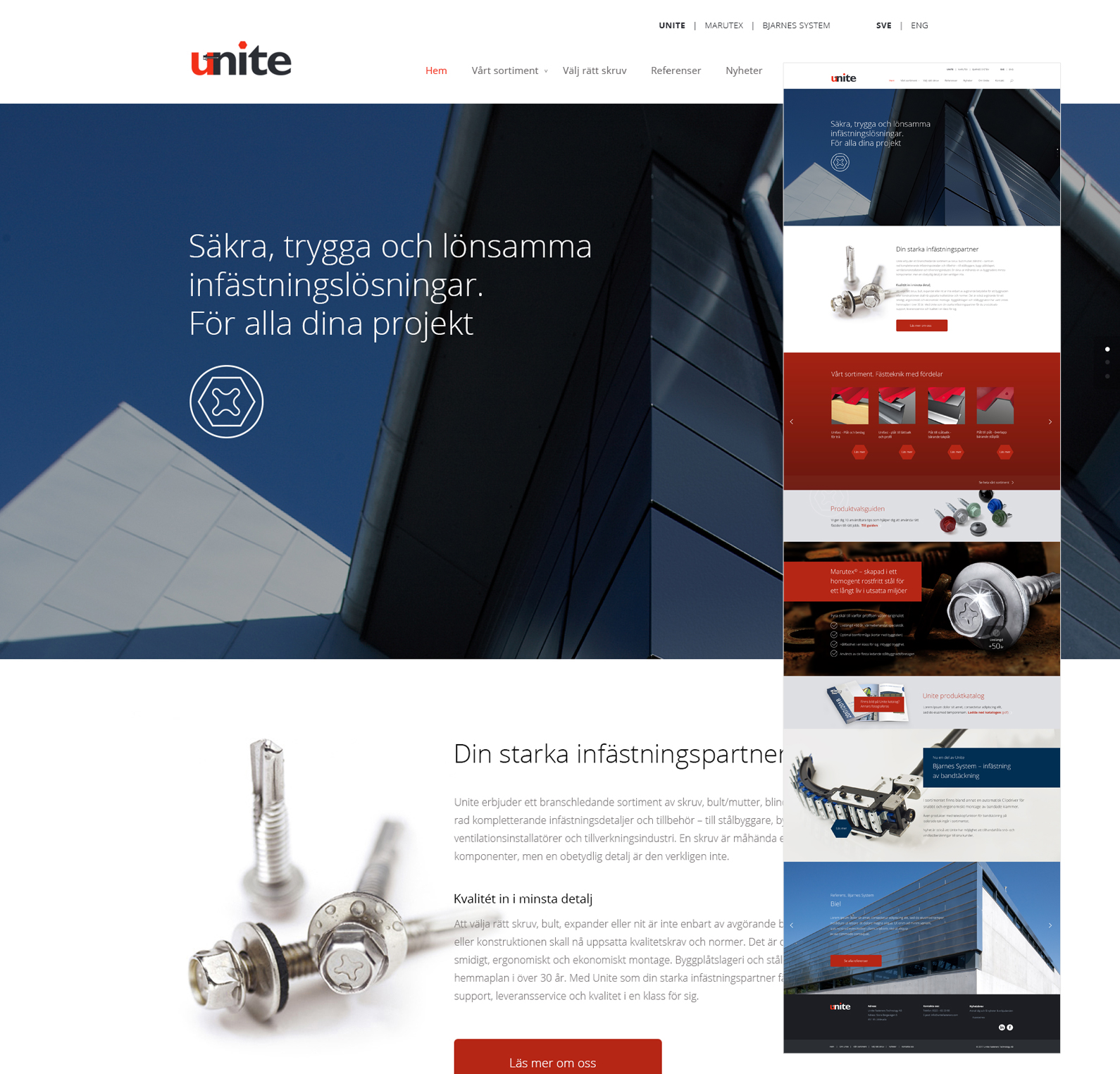 Unite Fasternes Hemsida