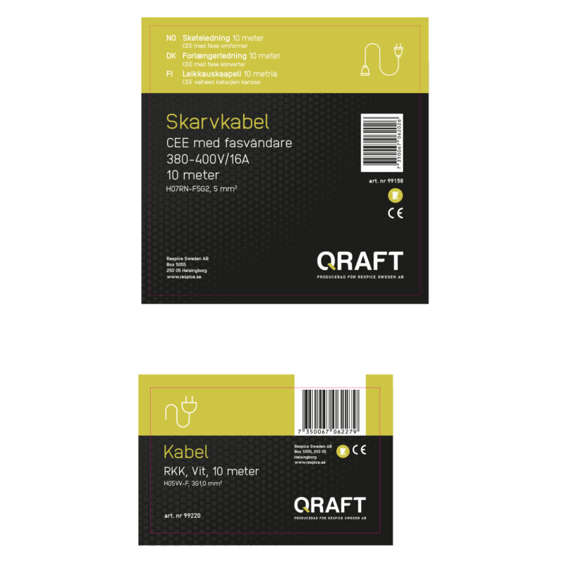 Respice. Förpackning Craft samt designat logotyp