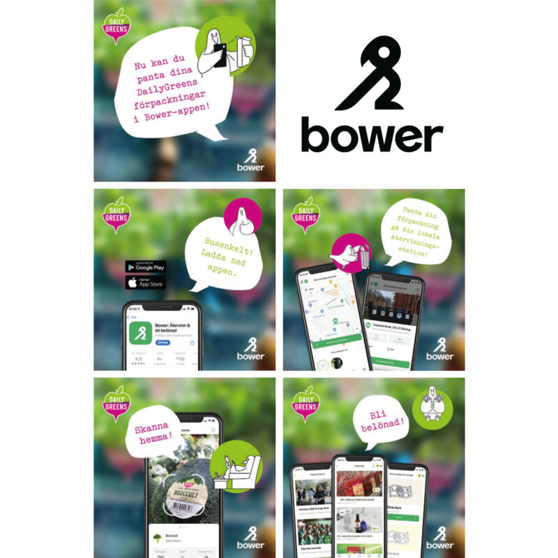 DailyGreens Bower samarbete SoMe