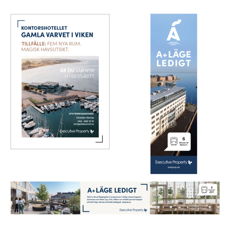 Executive Property. Annonser, Vepor fasad.