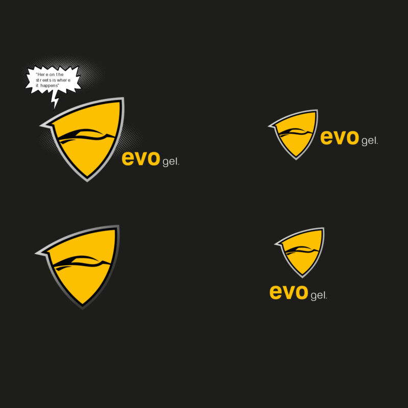 Evo Gel. Pitch för ny grafisk identitet.