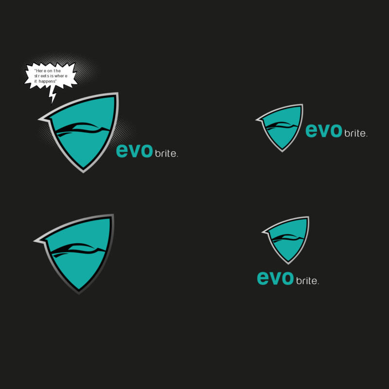 Evo Brite. Pitch för ny grafisk identitet.