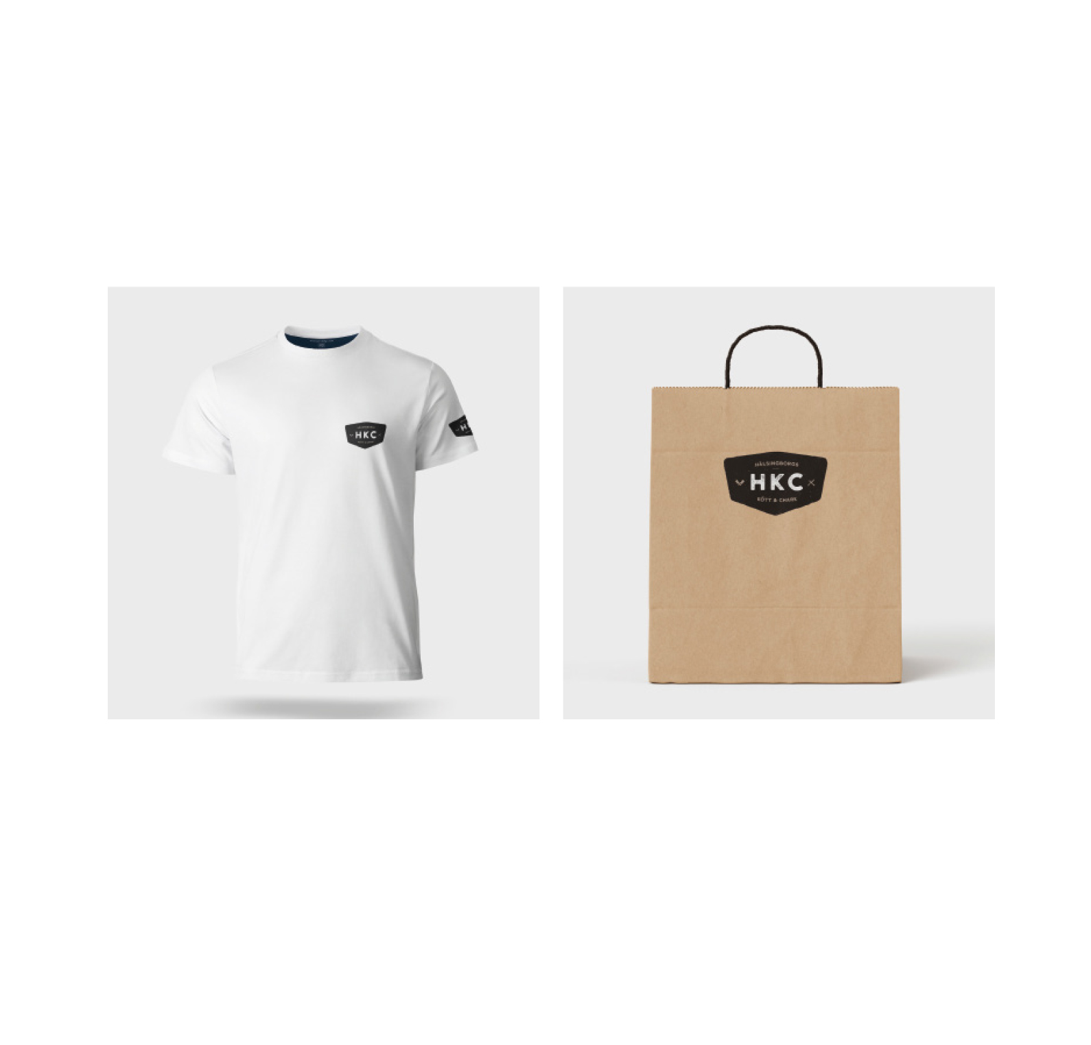 Hälsingborgs Kött och Chark. Designat logo, grafisk identitet mm.